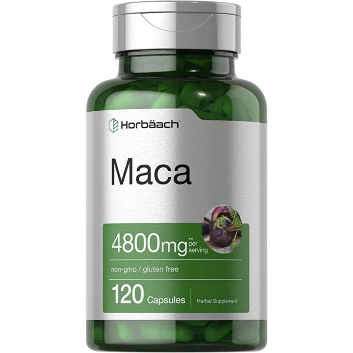 HORBAACH Maca Root Capsules | 4800 mg | 120 Count Test booster , Libido Booster SUPPS247  - Image 1