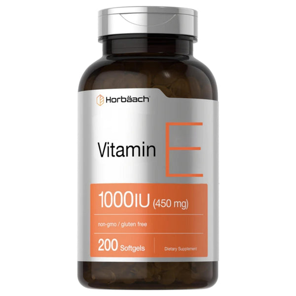 Vitamin E Capsules 1000 IU | 200 ct by Horbaach