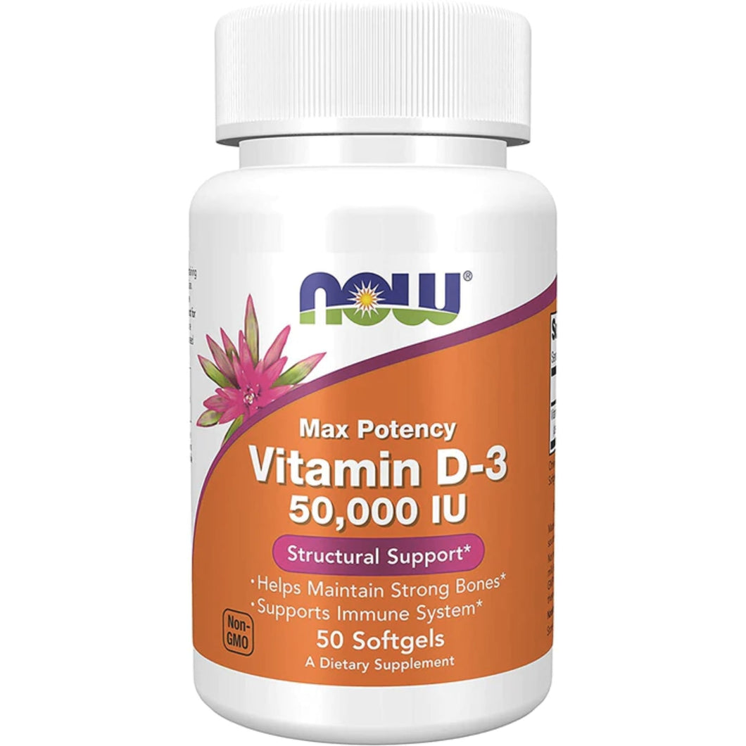 Vitamin D-3 50,000 IU NOW Vitamin D SUPPS247 