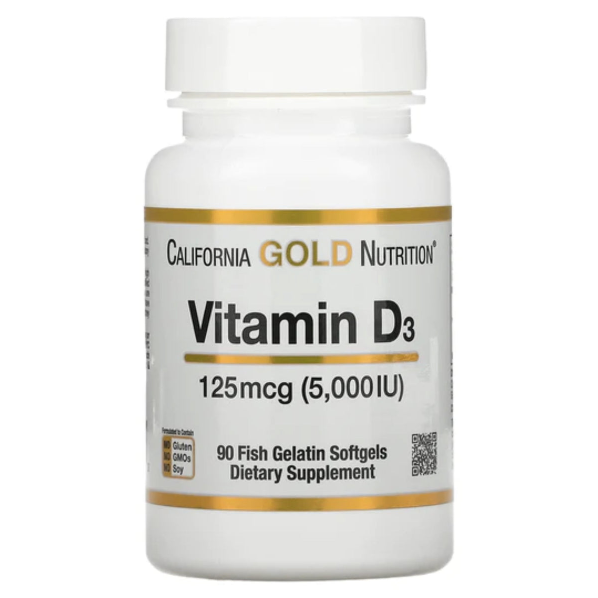 Vitamin D3 5,000 IU By California Gold Nutrition Vitamin D SUPPS247  - Image 1