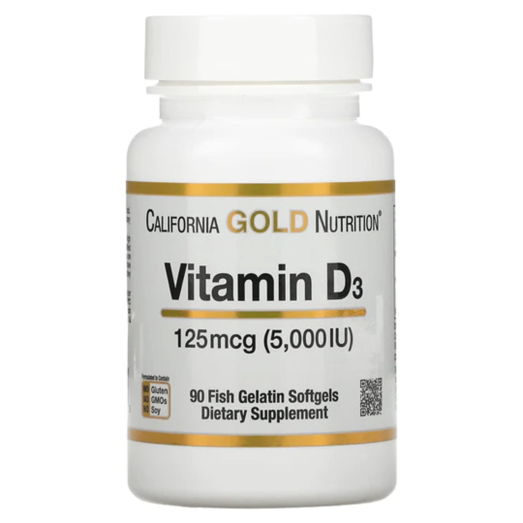 Vitamin D3 5,000 IU By California Gold Nutrition Vitamin D SUPPS247 