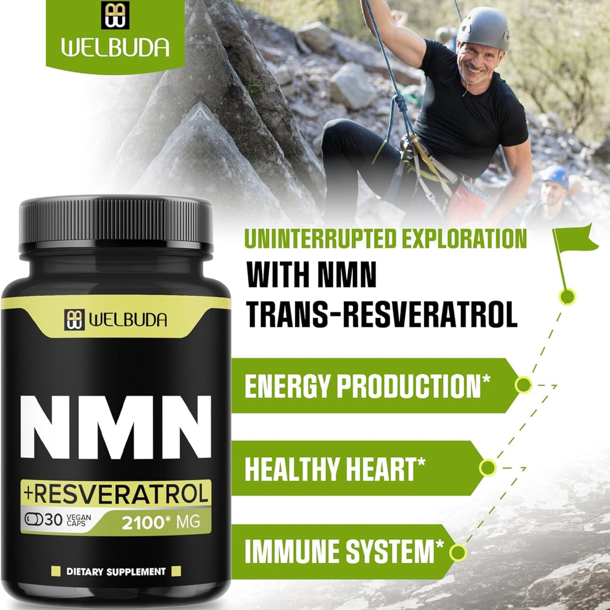 WELBA NMN Supplement 2100mg GENERAL HEALTH SUPPS247  - Image 3