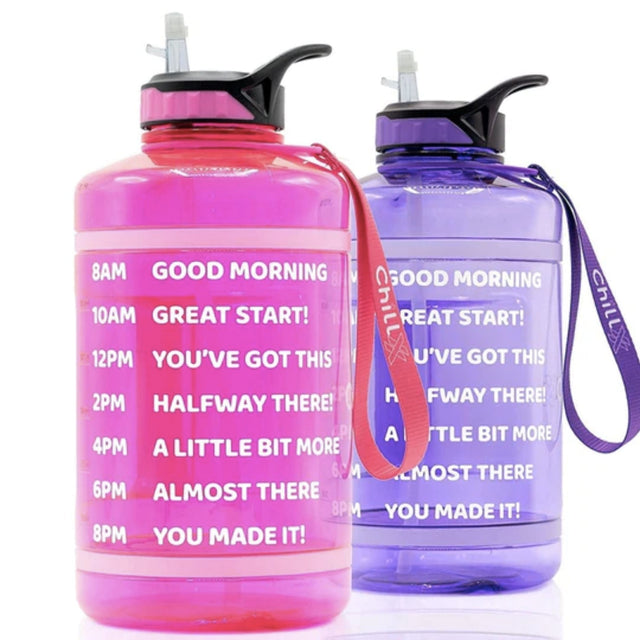 Water Bottle with Time Markings 2.2 Litre water bottle SUPPS247 