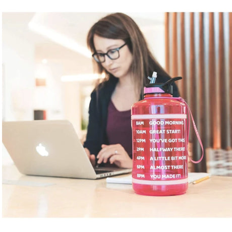 Water Bottle with Time Markings 2.2 Litre water bottle SUPPS247 