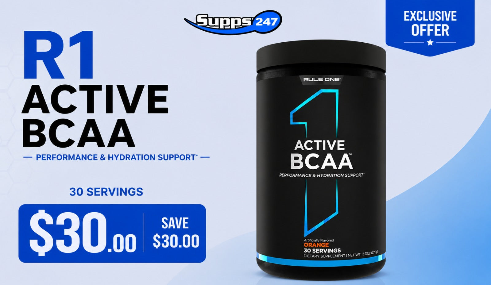 R1 Active BCAA - 30 Serves.