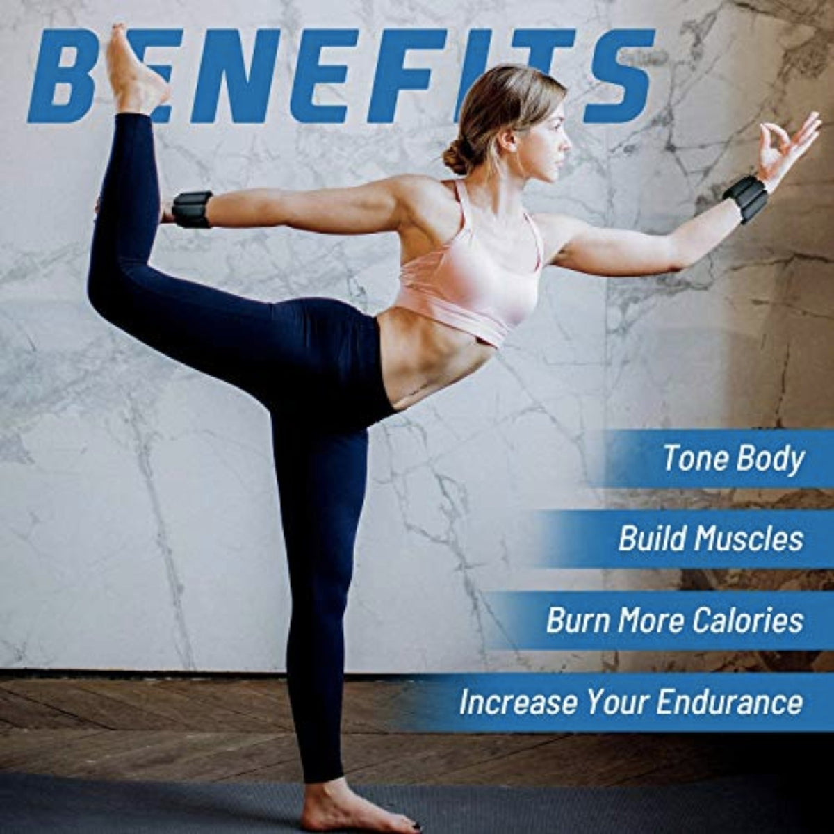 Wrist & Ankle Weights Pair 1kg Wrist & Ankle Weights SUPPS247  - Image 5