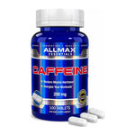 ALLMAX Caffeine 200mg 100 Tablets, front of bottle
