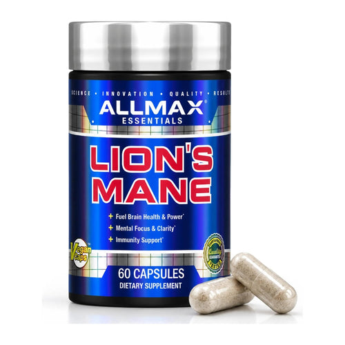 ALLMAX Lion’S Mane - 60 Veggie Capsules, front of bottle