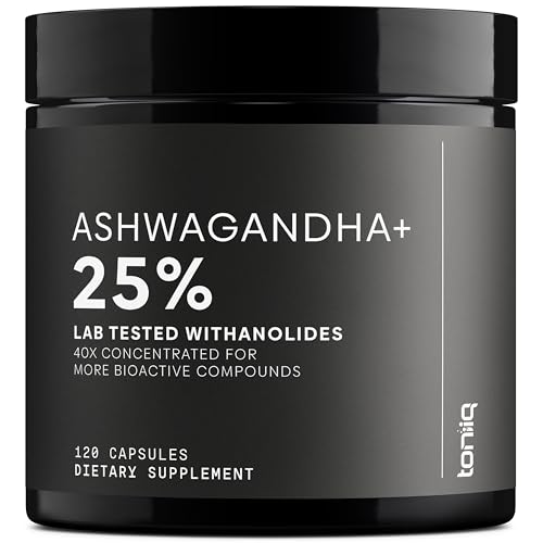 Ultra High Strength Ashwagandha 52,000 mg 40x Concentrated Extract by Supps247 – 25% Withanolides Stress Relief and Energy Support