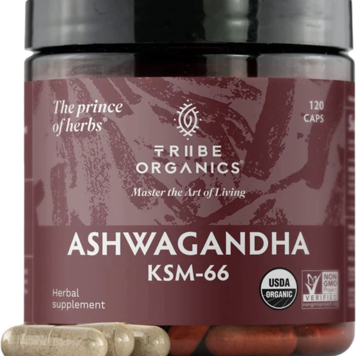 KSM-66 Organic Ashwagandha ashwaganda SUPPS247 120 caps  - Image 1