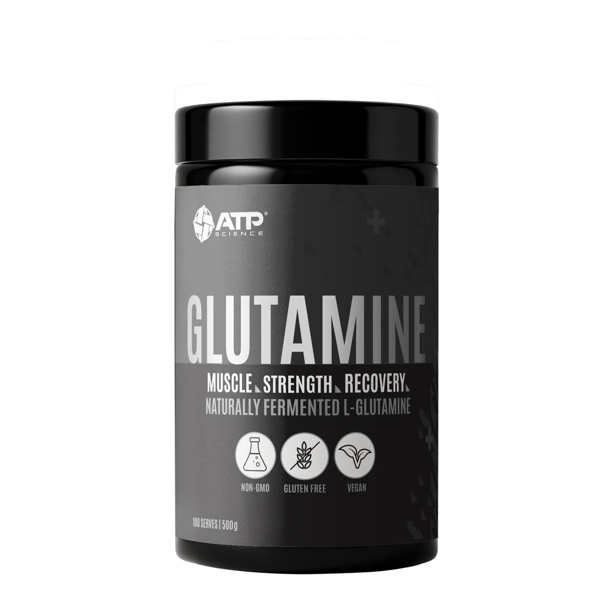 L-Glutamine BY Atp Science, 500 g tub front - Image 1