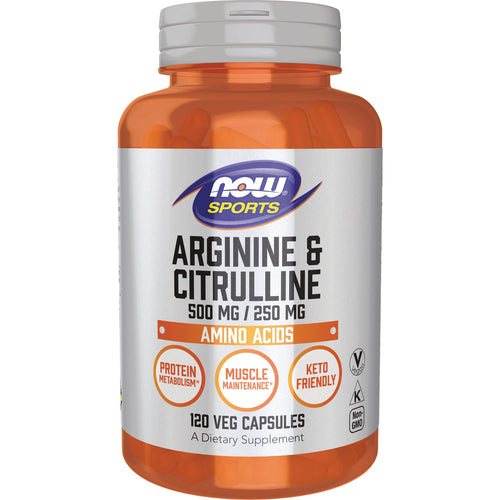 Now Foods Arginine & Citrulline 500 mg
