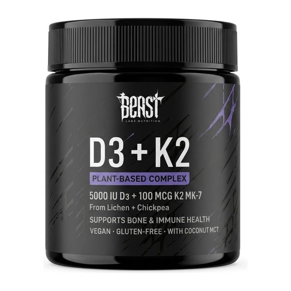 Beast Labs Nutrition D3 5000iu + 100 mcg K2 MK-7