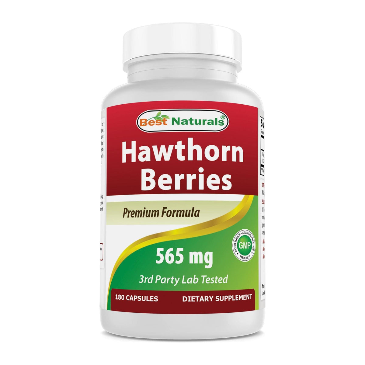 Hawthorn Berry by Best Naturals, front of bottle - Image 1