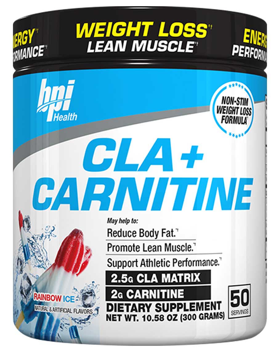 BPI Sports CLA + Carnitine Powder – 50 Serves Rainbow Ice - Image 3