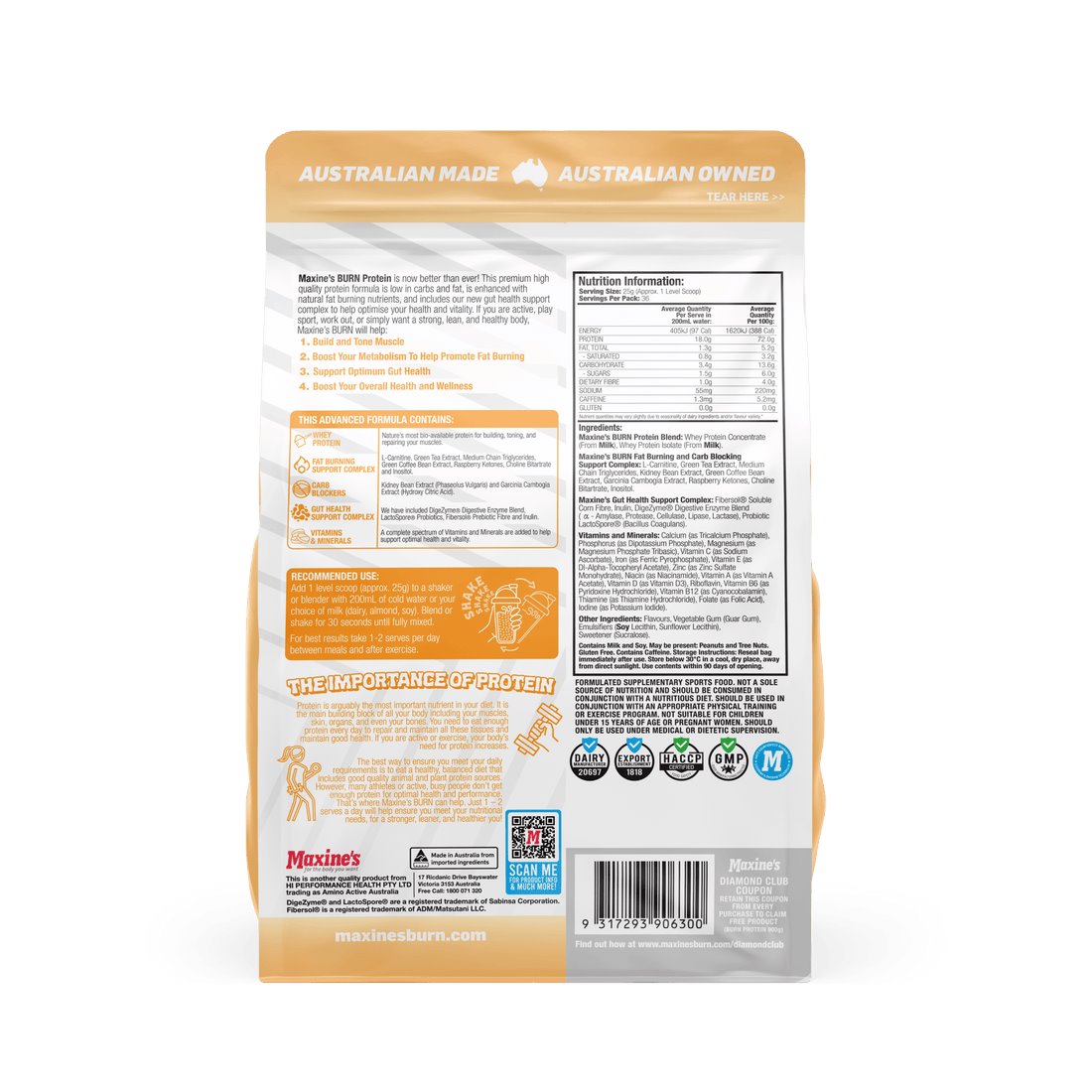 Maxine's BURN Fat Burning Protein Powder for Women PROTEIN SUPPS247  - Image 2