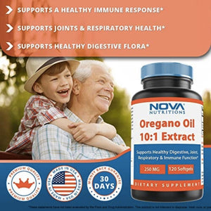 Nova Nutritions Oregano Oil 10:1 Extract digestive support SUPPS247 