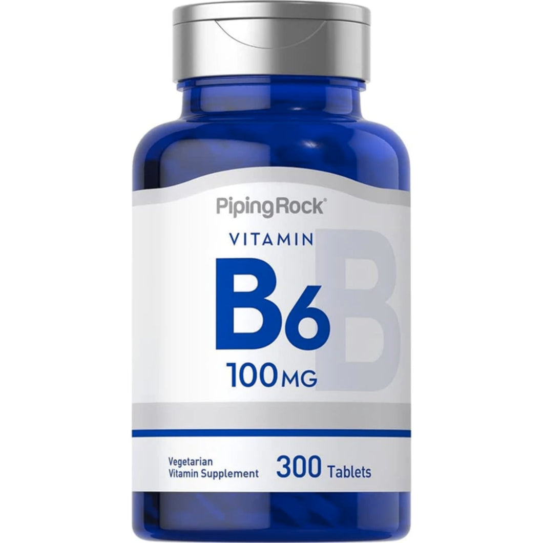 Piping Rock Vitamin B6 100mg | 300 Tablets General SUPPS247 