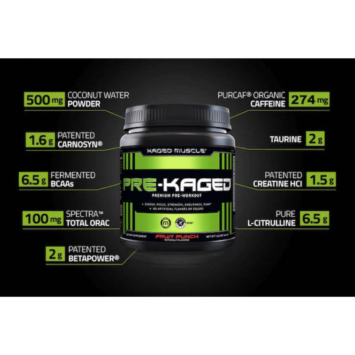 Pre-Kaged by Kaged Muscle PRE WORKOUT supps247Springvale  - Image 2