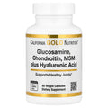 California Gold Nutrition Glucosamine, Chondroitin, MSM plus Hyaluronic Acid, 60 Veggie Capsules