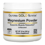 California Gold Nutrition Magnesium Powder, front of tub