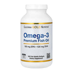 California Gold Nutrition Omega-3 Premium Fish Oil, 240 softgel bottle front