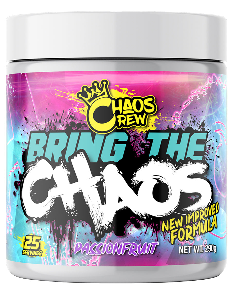 Chaos Crew Bring The Chaos Extreme Pre-Workout 25 Servings Passionfruit - Image 5