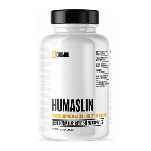 HUMASLIN glucose disposal by Condemned Labs, front of bottle