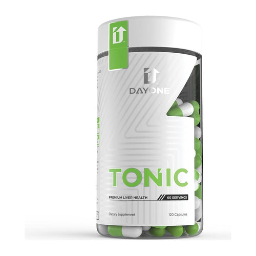 Tonic Liver Support 120 capsules BY Day One, front of tub