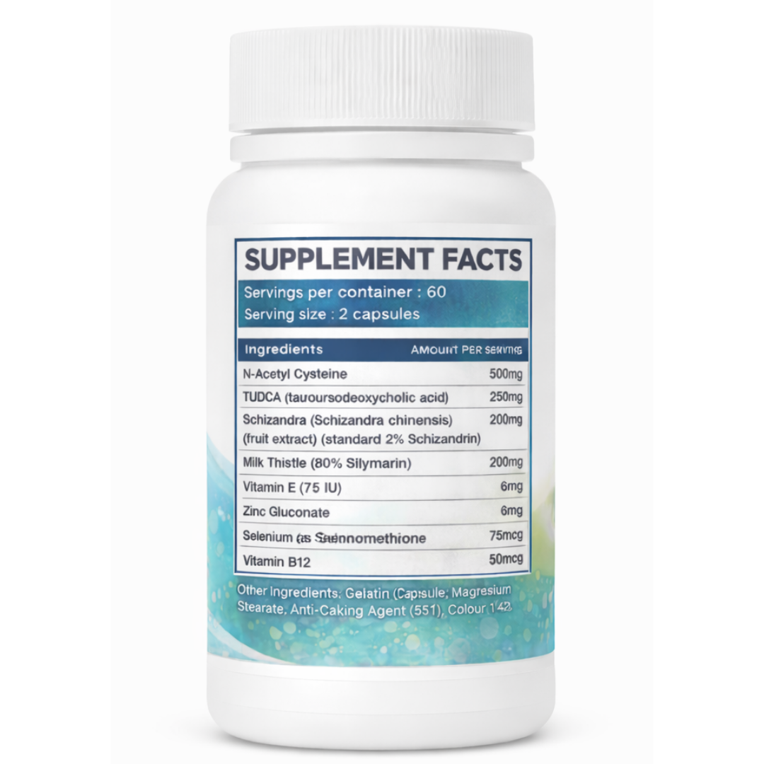 Defender by Beast Labs Nutrition supplement facts panel showing NAC 500mg, TUDCA 250mg and Milk Thistle 200mg per serving | SUPPS247