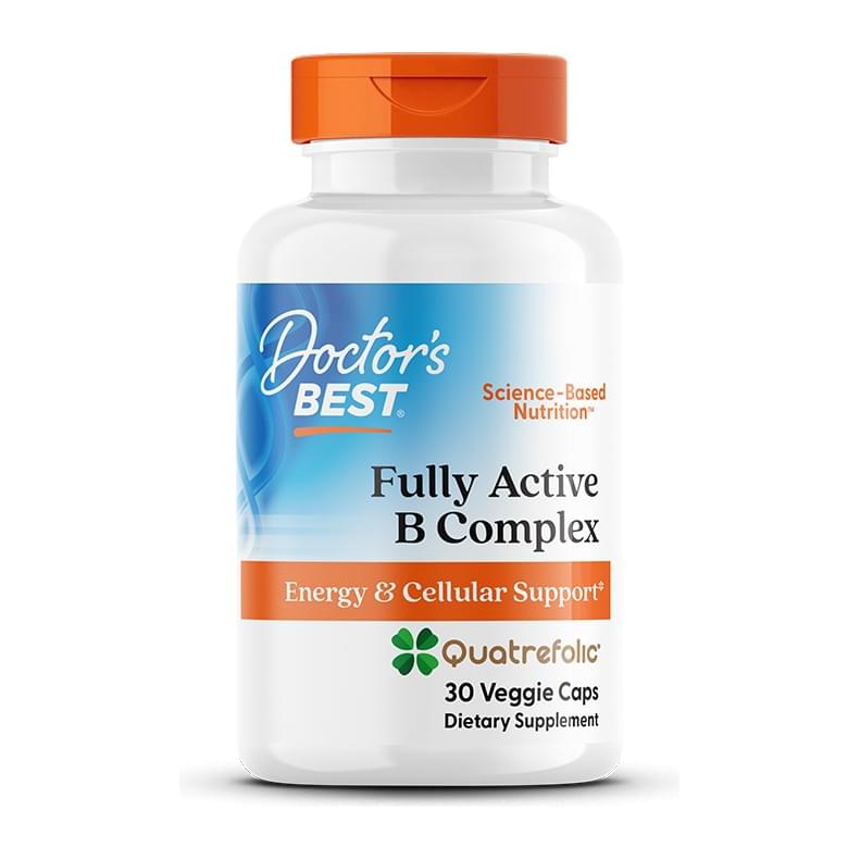 Doctor's Best Fully Active B Complex, front of bottle - Image 1