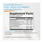 Doctor's Best Fully Active B Complex, supplement facts panel