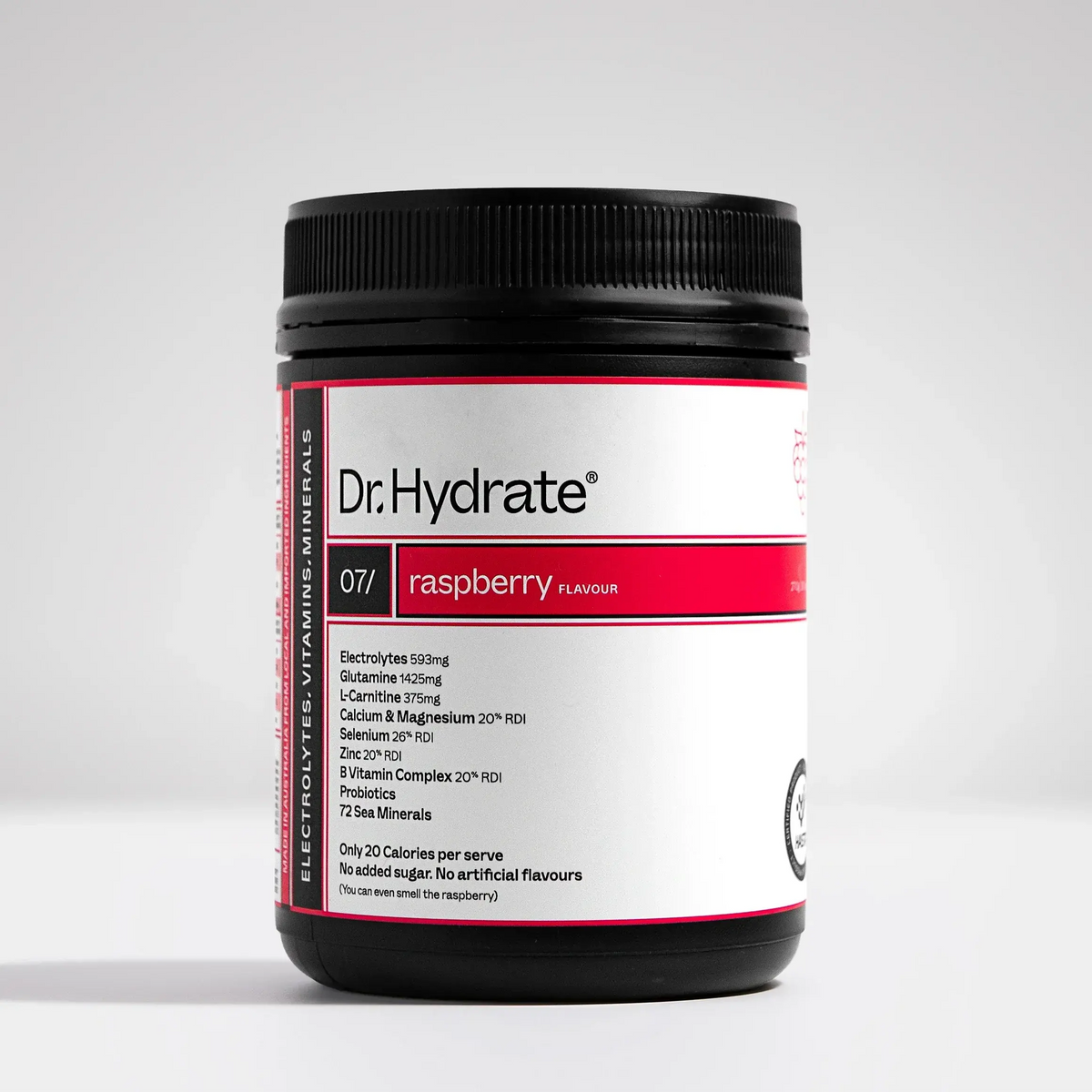 Dr. Hydrate Electrolytes 30 Servings Raspberry
