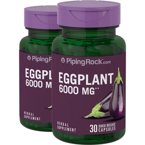 Eggplant Extract, 6000 mg, 30 Capsules By Piping Rock General Piping Rock 