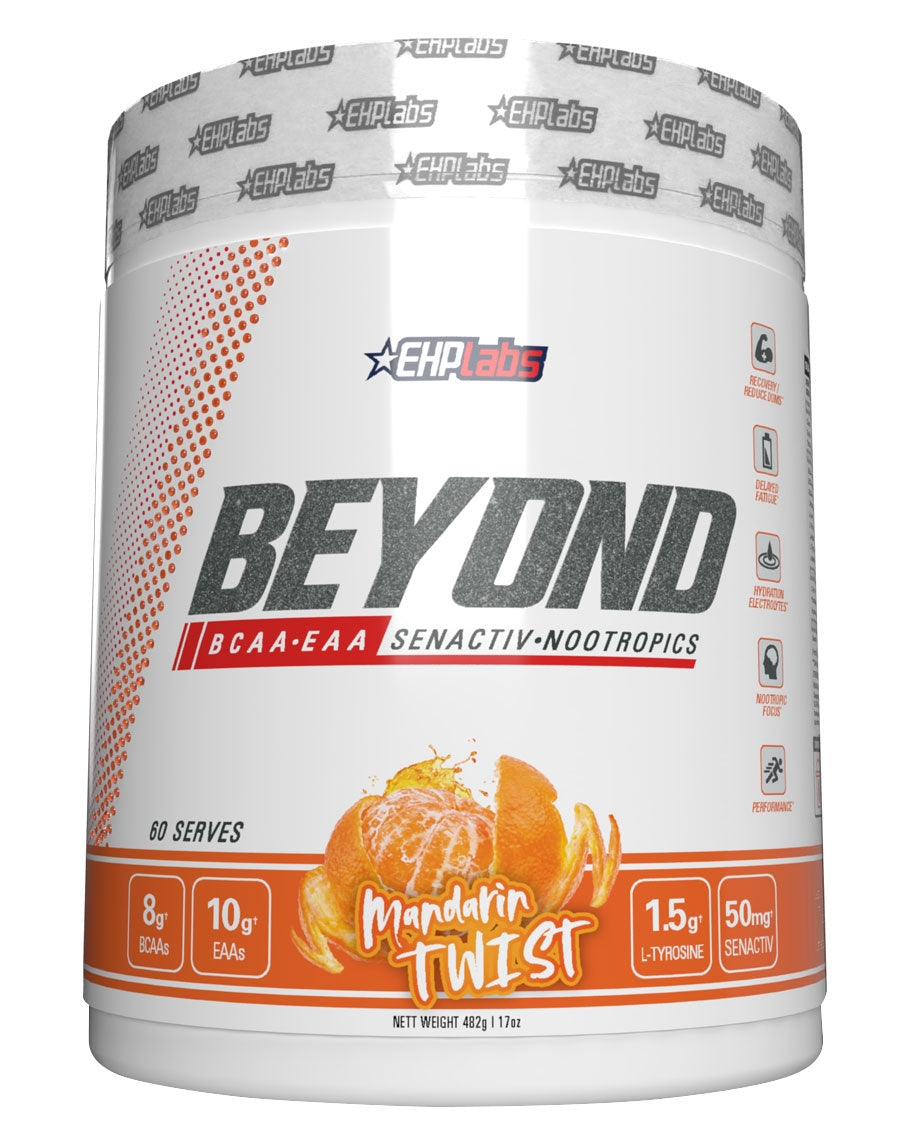 EHPlabs Beyond BCAA + EAA Amino Acid Formula – 60 Servings Mandarin Twist - Image 9