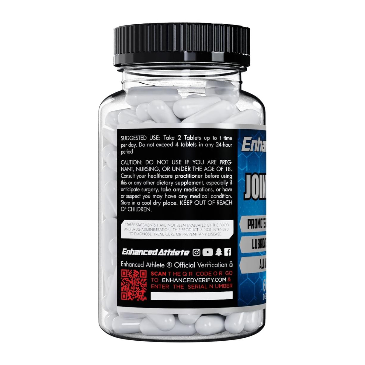 Enhanced Athlete Joint Blast, directions label - Image 3