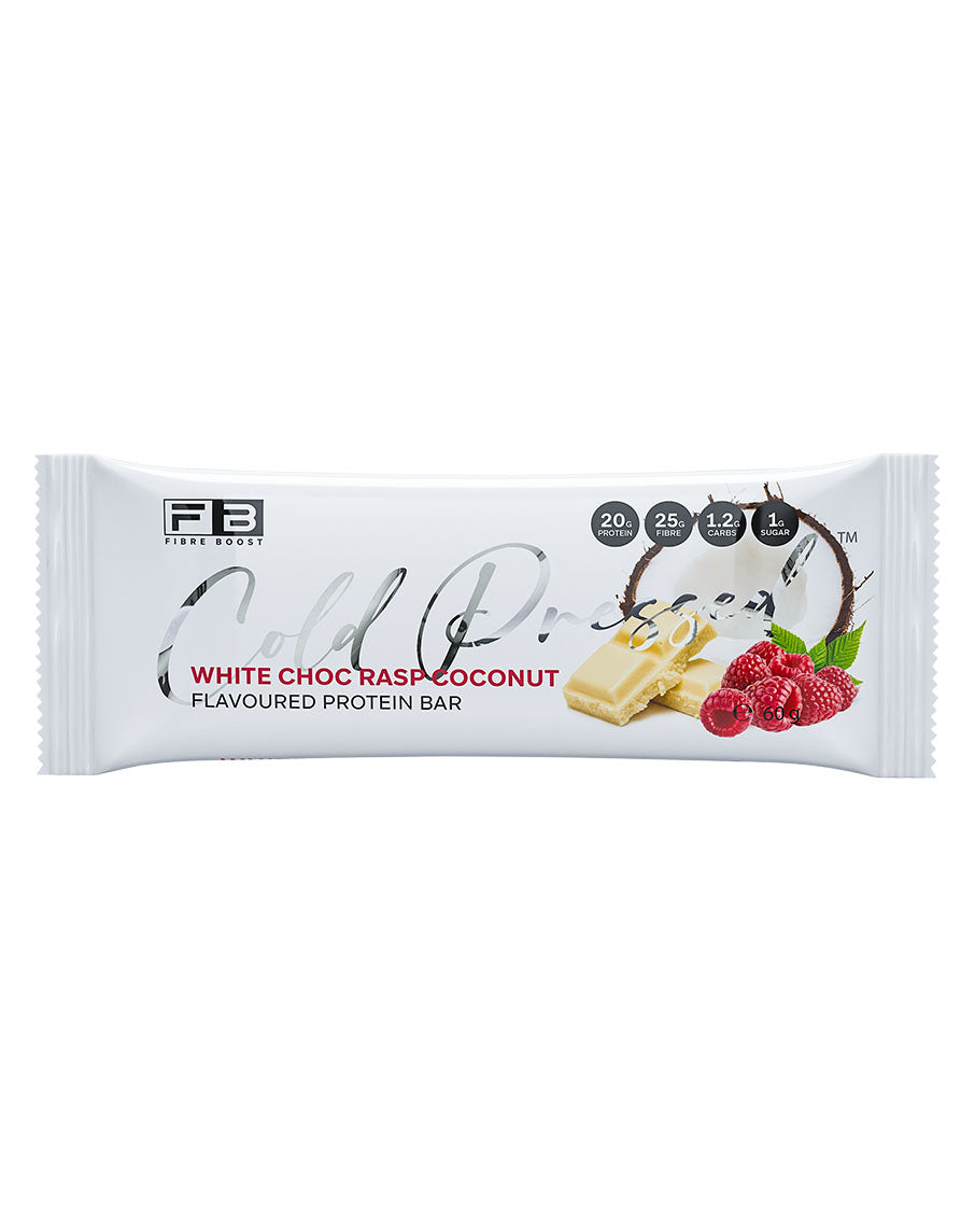 Protein Bars by Fibre Boost White Choc Rasp Coconut 1 Bar