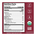 Force Factor Total Beets 90 servings, nutrition facts panel