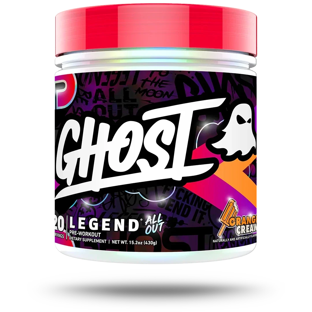 GHOST Legend All Out Pre-Workout 20 Serves orange cream - Image 10