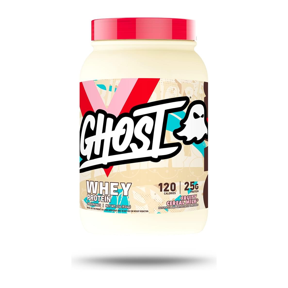 GHOST Whey Protein 2LB, Fruity Cereal Milk tub front - Image 5