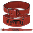 Leather Weight Lifting Belt by Heavy Duty weight lifting belt SUPPS247 Small Red 