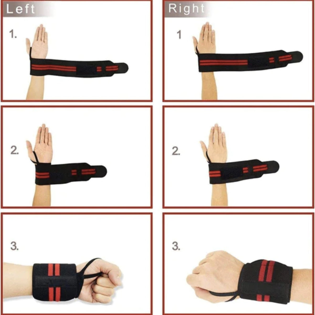 Heavy Duty Wrist Wrap Lifting Straps SUPPS247  - Image 3