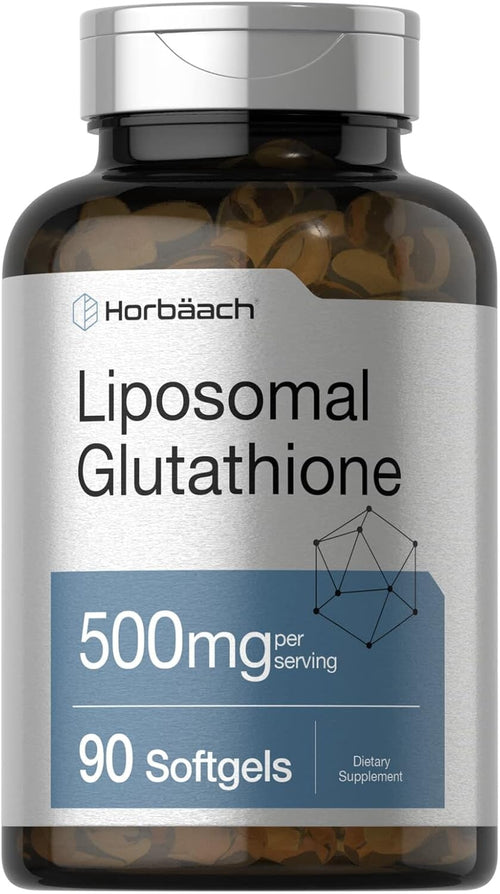 Horbaach Liposomal Glutathione Supplement 500mg | 90 Softgels General Horbaach 