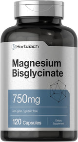Horbäach Magnesium Bisglycinate | 120 Capsules