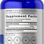 Horbäach PQQ Supplement 40 mg | 120 Capsules