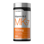 Vitamin K2 MK7 100mcg | 250 Softgels | by Horbaach, front of bottle