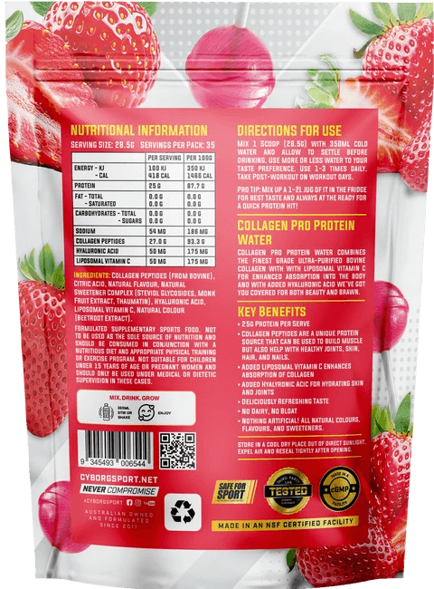 Collagen Pro Protein Water By Cyborg Sports - Image 16