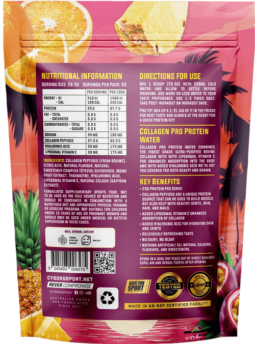 Collagen Pro Protein Water By Cyborg Sports