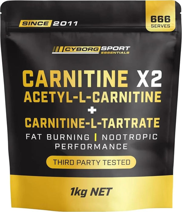 Cyborg Sport Carnitine X2 – Acetyl-L-Carnitine + L-Carnitine L-Tartrate 1kg