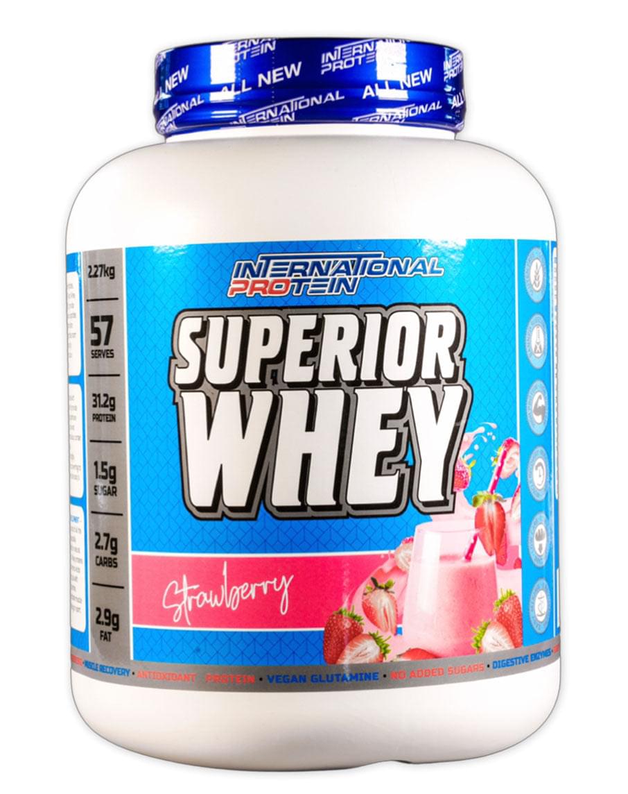 Superior whey protein by International Protein Strawberry 2.27 Kg - Image 13